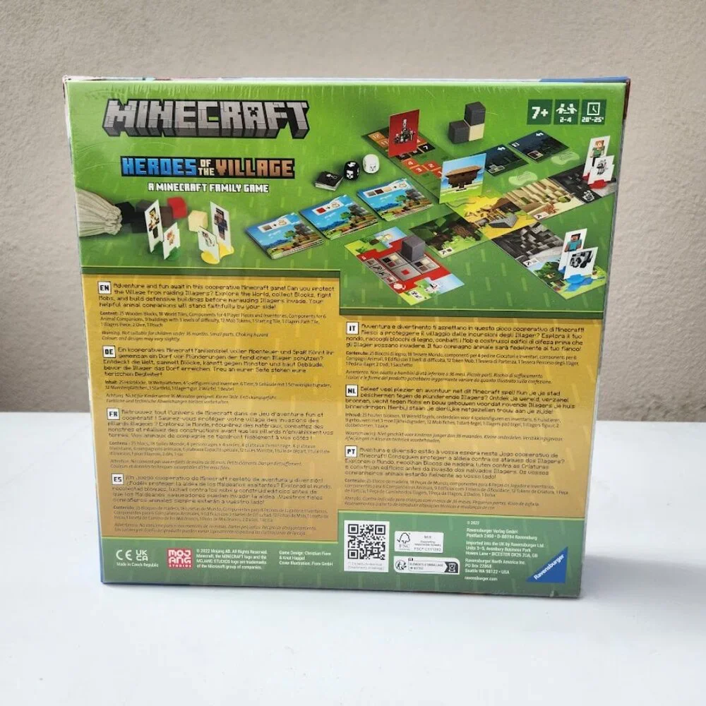 NEW Ravensburger Minecraft Heroes of the Village Family Board Game Family Game N